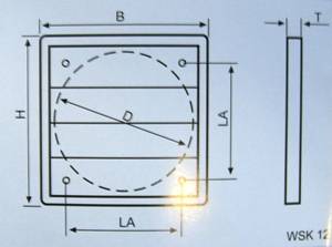 Ventilator-Verschlussklappen WSK 12 f�r DN 125mm