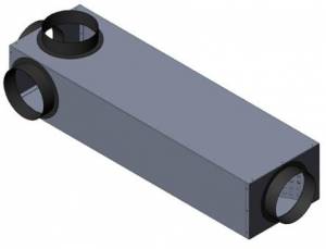 Schalld�mpfer PY DN 150mm L=1100 3xDN150