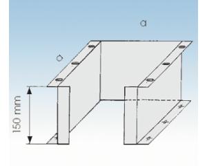 Sockelelement-Ø 113mm- SST- 25mm Isolierung