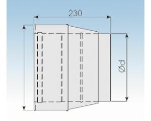 Übergang DW/EW konisch- 2250-EÜK- 113mm