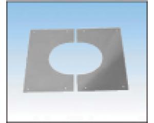 Zweiteilige Blende bis 60°-Neigung- umlaufend 100mm