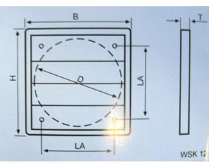 Ventilator-Verschlussklappen WSK 10 für DN 100mm