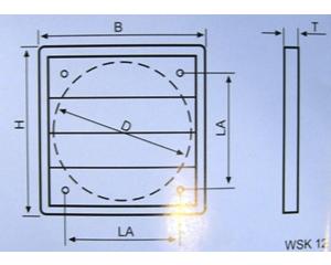 Ventilator-Verschlussklappen WSK 15 für DN 150mm