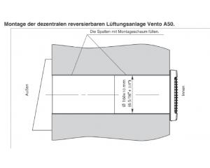 Einzelraumlüfter mit Wärmerückgewinnung, reversierend, Blauberg,