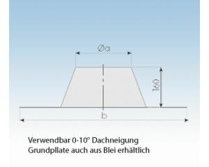 Dachdurchführung flach Edelstahl-2250-DF-113mm