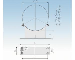 Wandhalter W75- 2250-W75-113mm