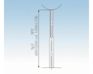 Stützfuß-1000- 1750mm mit Schale- 2250-SP2-113mm